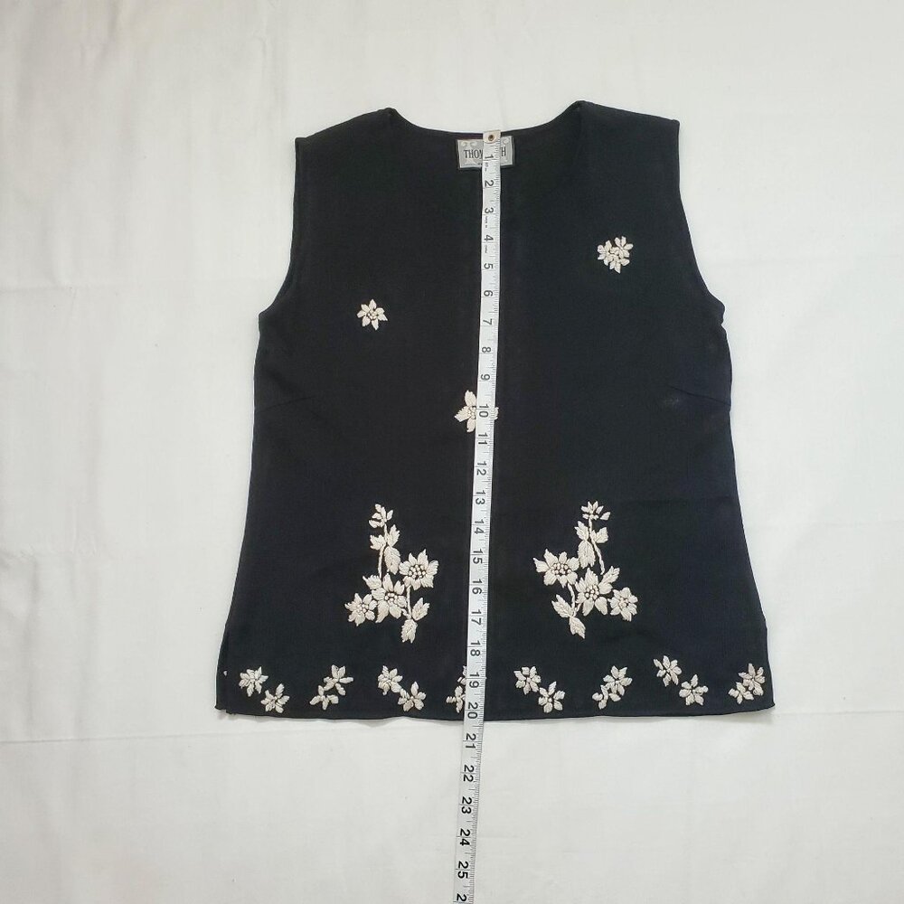 Thom Smith Atelier XXI Women's Black Sleeveless Blouse & Skirt Set Size XS - Picture 15 of 16